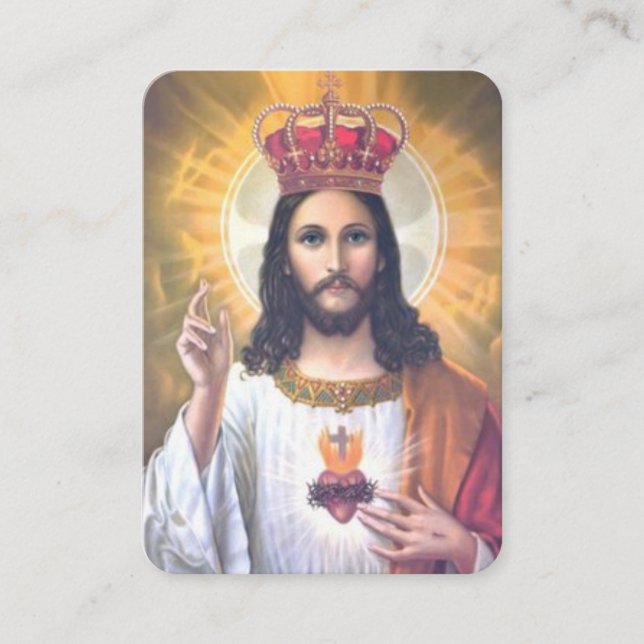 O My Jesus Forgive Us Our Sins Prayer Card (Front)