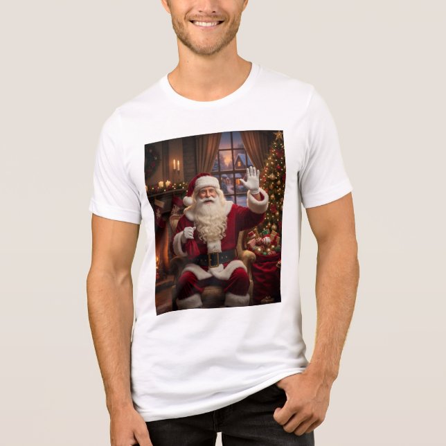 O Natal do Papai Noel Tri-Blend Shirt (Front)