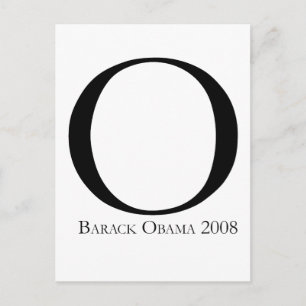 O: Obama for President T-shirt Postcard