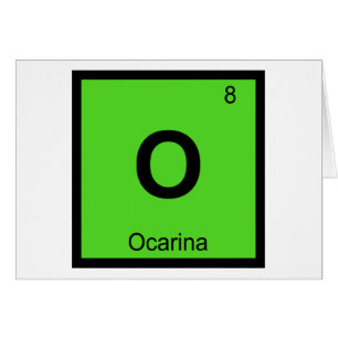 O - Ocarina Music Chemistry Periodic Table Symbol