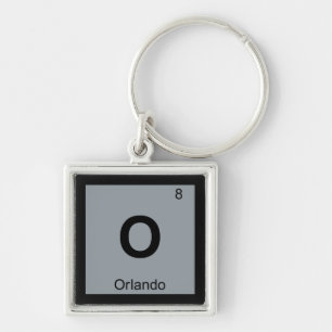 O - Orlando Greek Chemistry Periodic Table Symbol Key Ring