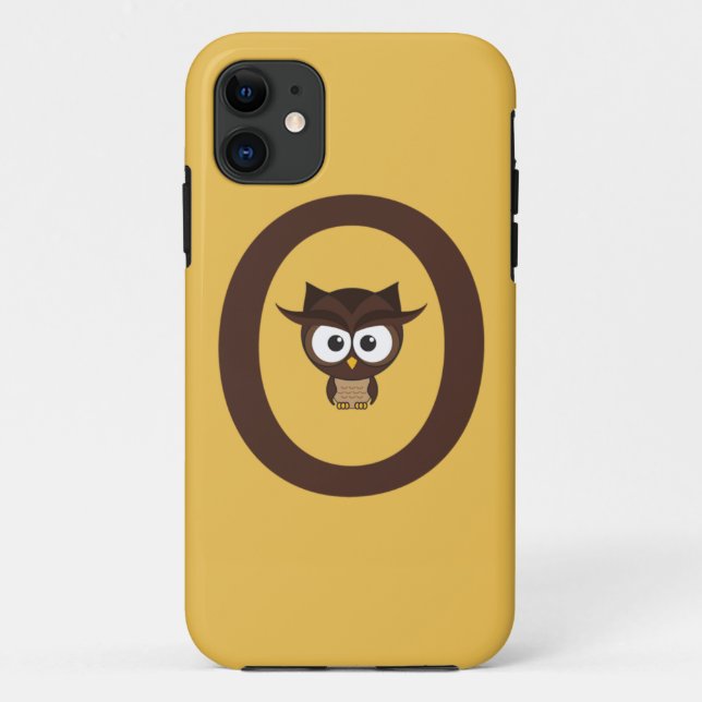 O - Owl Case-Mate iPhone Case (Back)