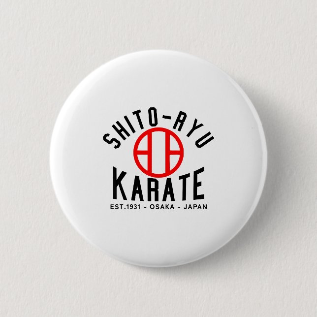 O-ryu Karate Japan Martial Arts  6 Cm Round Badge (Front)