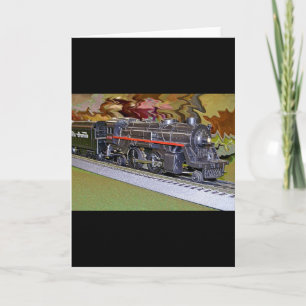 O Scale Model Train Card