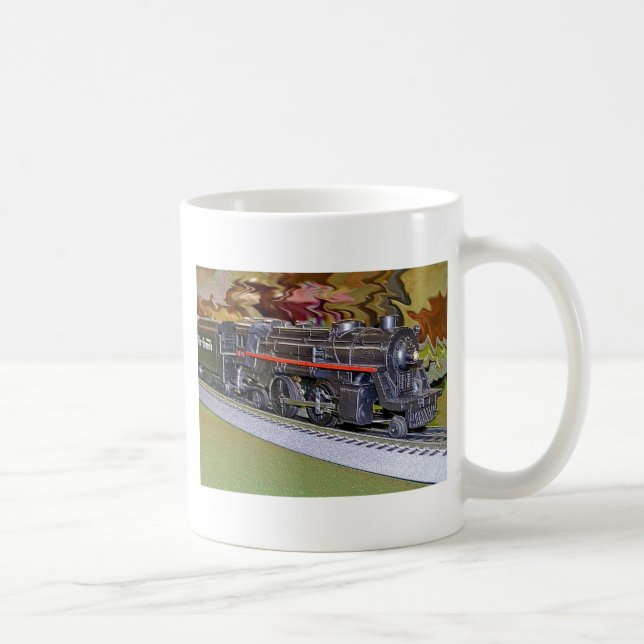 O Scale Model Train Coffee Mug (Right)