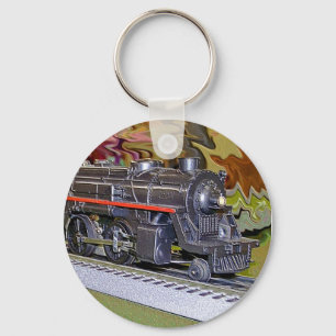 O Scale Model Train Key Ring