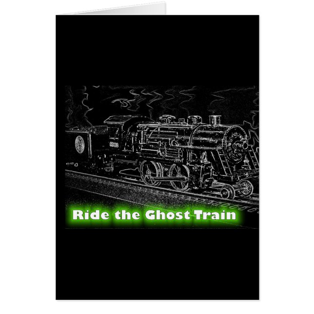 O Scale Model Train - Ride the Ghost Train (Front)