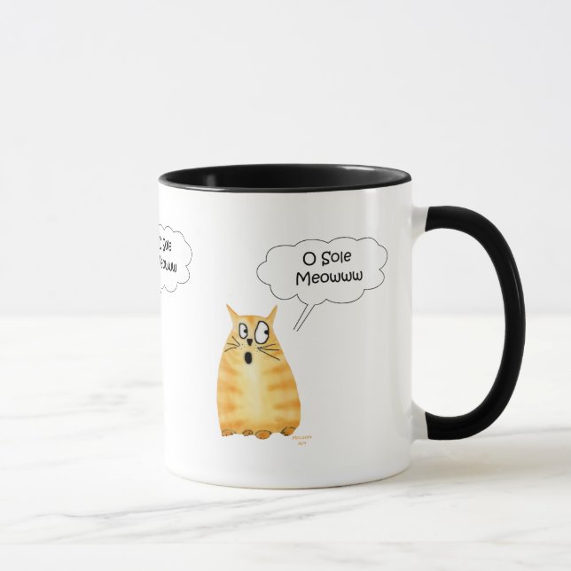 O Sole Meow Mug (Right)