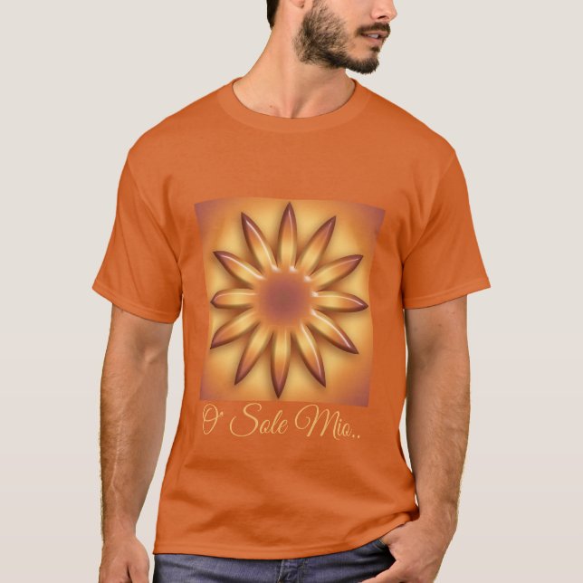 O Sole Mio. Abstract geometric gradient texture. T T-Shirt (Front)