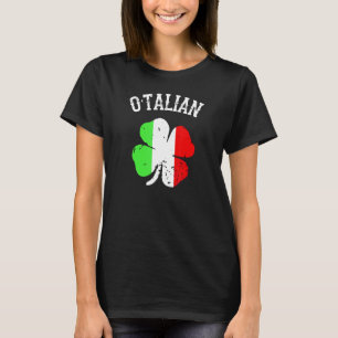 O Talian Italian St Patrick S Day Italia Flag Sham T-Shirt