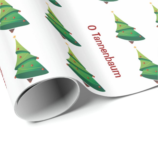 O Tannenbaum Christmas Tree Gift Wrap (Roll Corner)