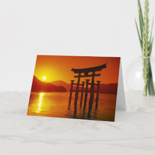 O-Torii Gate, Itsukushima shrine, Miyajima Card