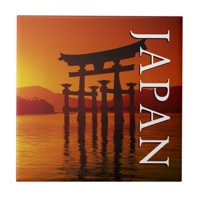 O-Torii Gate, Itsukushima Shrine | Miyajima, Japan Tile (Front)