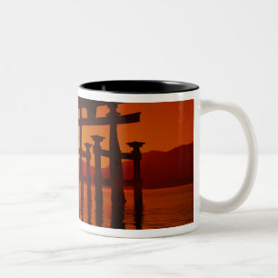 O-Torii Gate, Itsukushima shrine, Miyajima, Two-Tone Coffee Mug