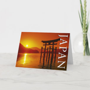 O-Torii Gate, Itsukushima Shrine   Thank You Card