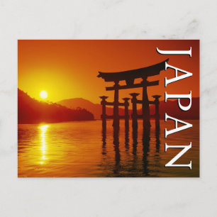 O-Torii Gate, Itsukushima Shrine Thank You Postcard