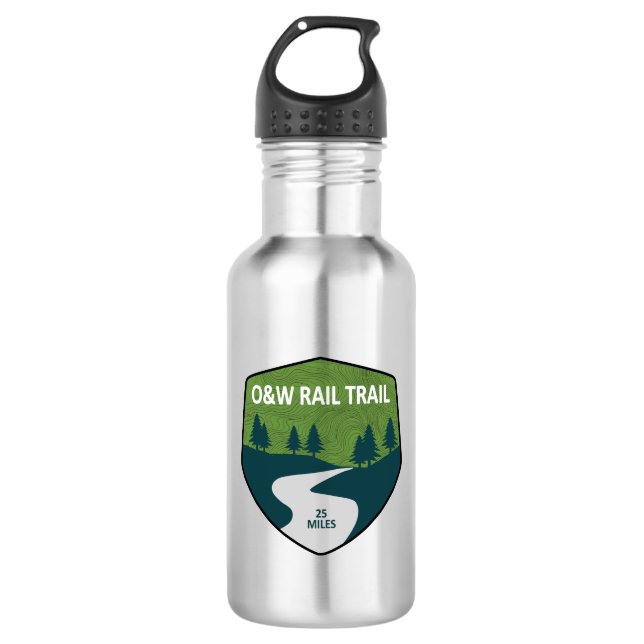 O&W Rail Trail 532 Ml Water Bottle (Front)