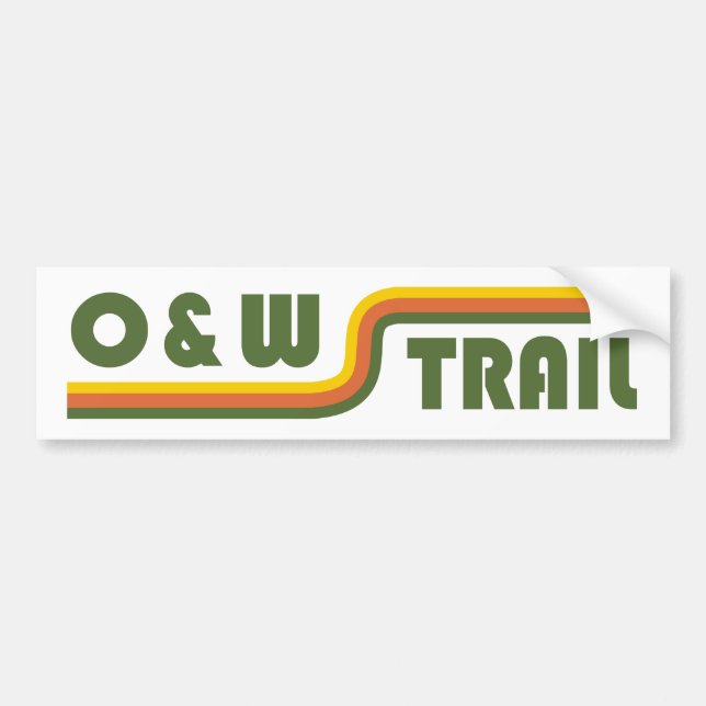 O&W Rail Trail Bumper Sticker (Front)