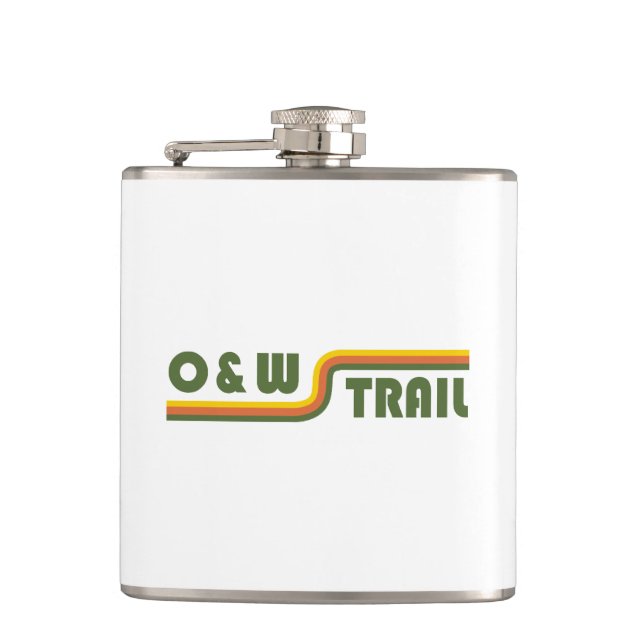 O&W Rail Trail Hip Flask (Front)