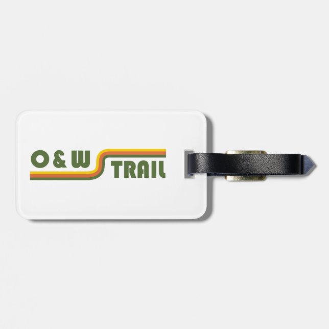 O&W Rail Trail Luggage Tag (Back Horizontal)