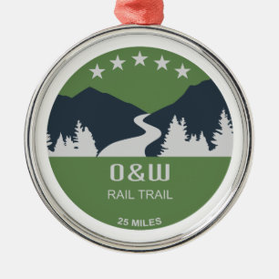 O&W Rail Trail Metal Tree Decoration