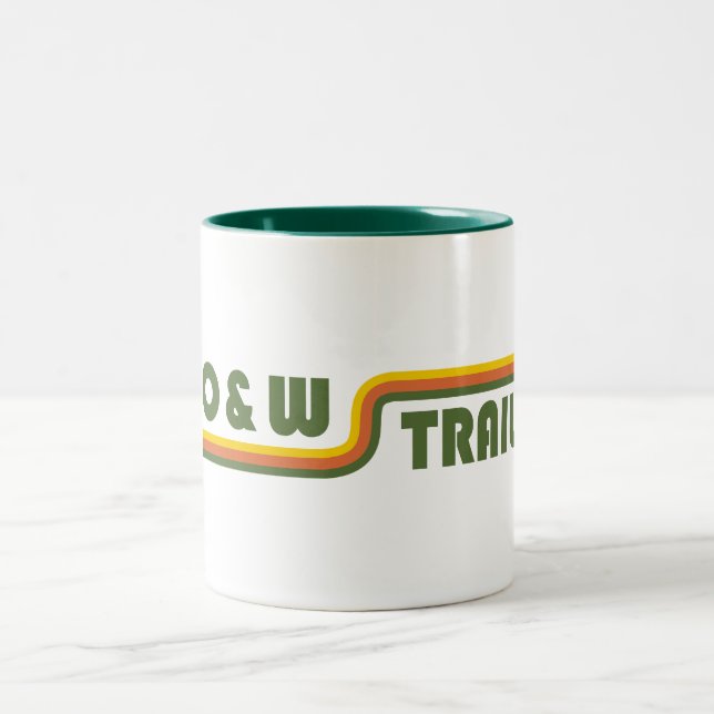 O&W Rail Trail Two-Tone Coffee Mug (Center)
