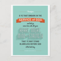 O Ye That Embark. LDS postcard