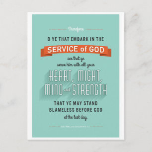 O Ye That Embark. LDS postcard