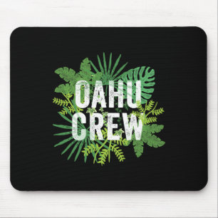 Oahu Crew Hawaii Travel Family Group Hawaiian Vaca Mouse Mat