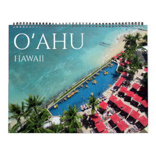 o'ahu hawaii 2026 large calendar