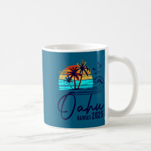 Oahu Hawaii 2026 Vacation Beach Matching Family Gr Coffee Mug