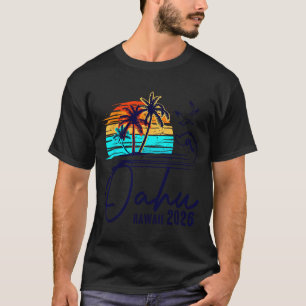Oahu Hawaii 2026 Vacation Beach Matching Family Gr T-Shirt