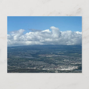 Oahu Hawaii Aerial Photography Postcard