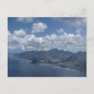 Oahu Hawaii Aerial Photography Postcard
