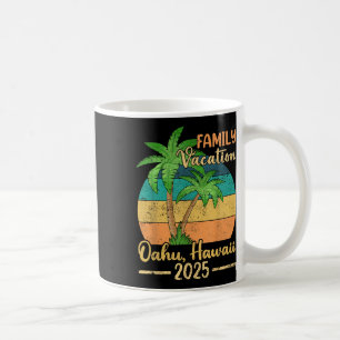 Oahu Hawaii Beach Family Vacation 2025 Summer Coffee Mug