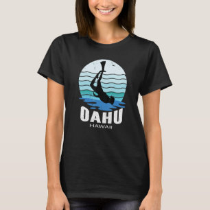 Oahu Hawaii Diving Diver Freediving Underwater Scu T-Shirt