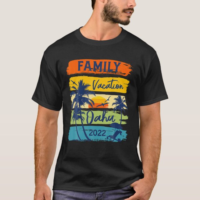 Oahu Hawaii Hawaiian Vacation 2022 Matching Family T-Shirt (Front)
