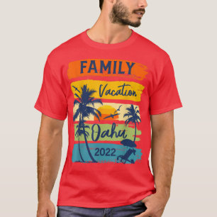 Oahu Hawaii Hawaiian Vacation 2022 Matching Family T-Shirt