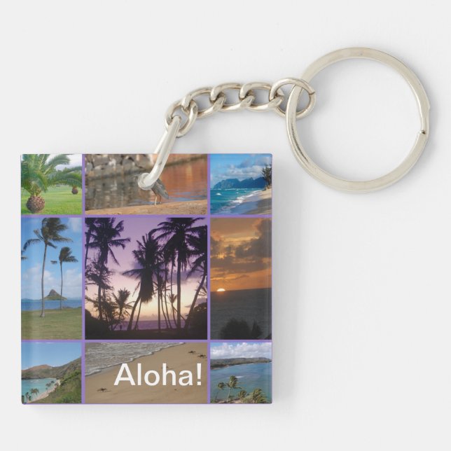  Oahu, Hawaii Keychain (Back)