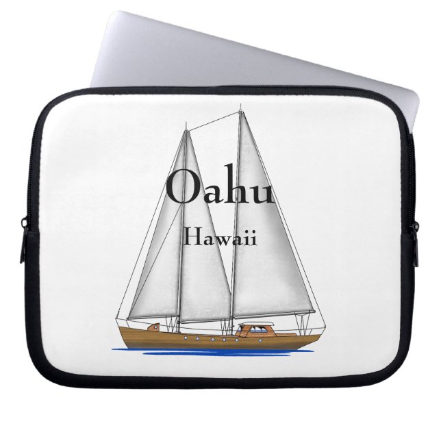 Oahu Hawaii Laptop Sleeve (Front)