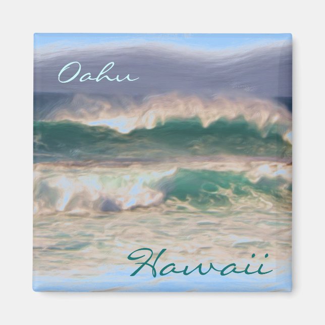 Oahu Hawaii magnet (Front)