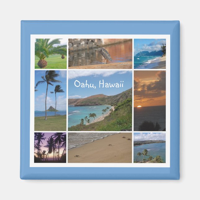 Oahu, Hawaii  Magnet (Front)