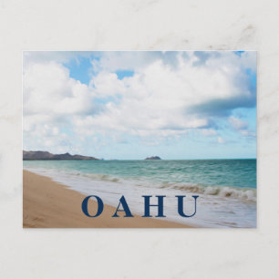 Oahu Hawaii Ocean Waves & Beach Postcard