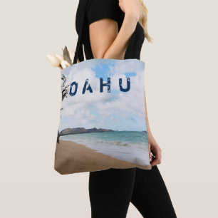 Oahu Hawaii Ocean Waves & Beach Tote Bag
