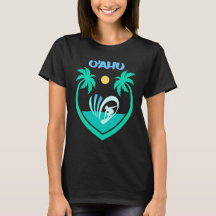 Oahu Hawaii Palms Surf Beach Maui Aloha Souvenir U T-Shirt