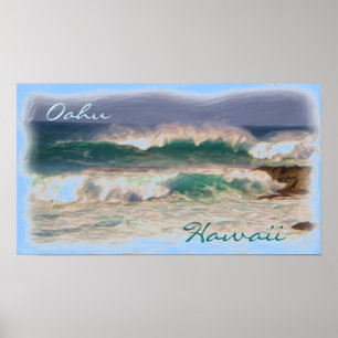 Oahu Hawaii poster