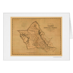 Oahu Hawaii Railroad Map 1881