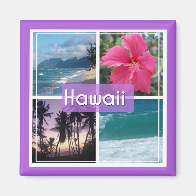 Oahu, Hawaii Seascape Magnet (Front)
