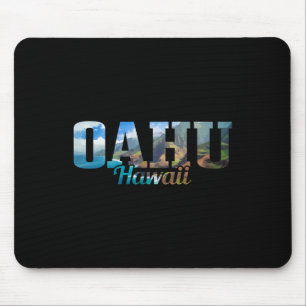 Oahu Hawaii Surfer Gift Souvenir Mouse Mat