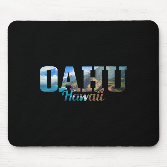 Oahu Hawaii Surfer Gift Souvenir  Mouse Mat (Front)